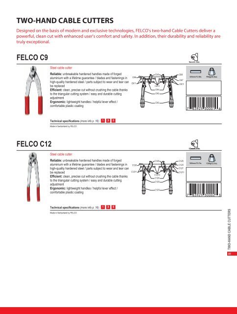 General catalogue - Felco