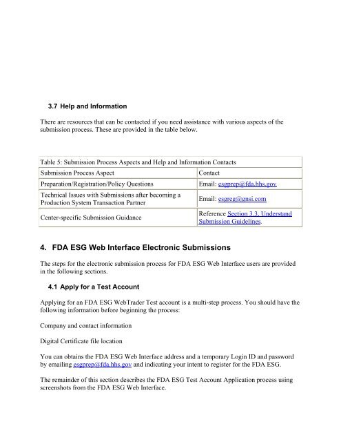 FDA Electronic Submissions Gateway (ESG) User Guide ... - ICON plc