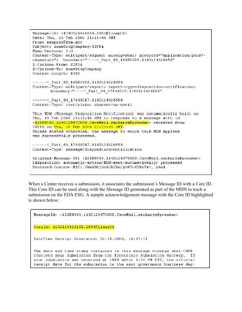 FDA Electronic Submissions Gateway (ESG) User Guide ... - ICON plc