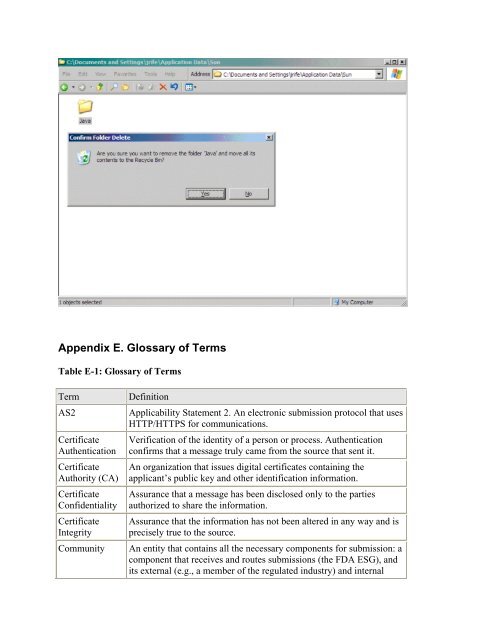 FDA Electronic Submissions Gateway (ESG) User Guide ... - ICON plc