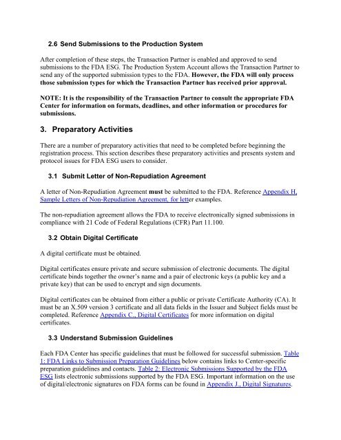 FDA Electronic Submissions Gateway (ESG) User Guide ... - ICON plc