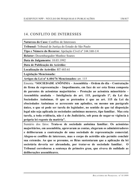 RESUMO PALAVRAS-CHAVE - GVpesquisa