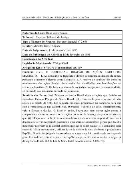 RESUMO PALAVRAS-CHAVE - GVpesquisa