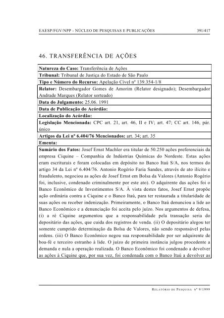 RESUMO PALAVRAS-CHAVE - GVpesquisa