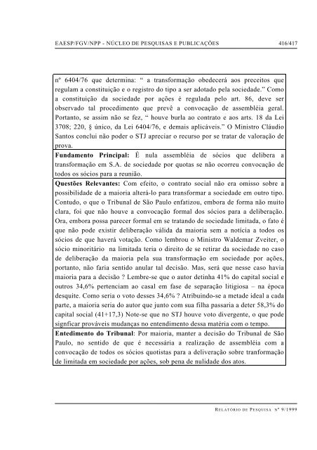 RESUMO PALAVRAS-CHAVE - GVpesquisa