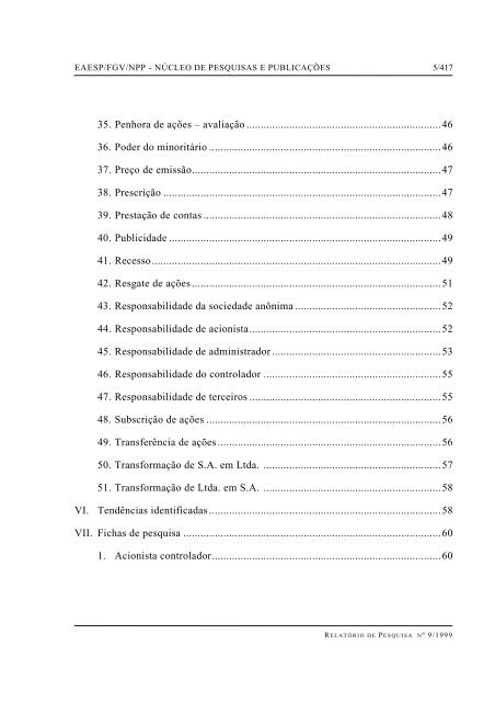 RESUMO PALAVRAS-CHAVE - GVpesquisa