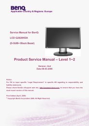 (D-SUB+ Black Bezel) Product Service Manual â Level 1~2