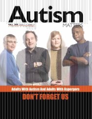 FALL 2008 volume 5 â¢ number 4 - Autism Ontario