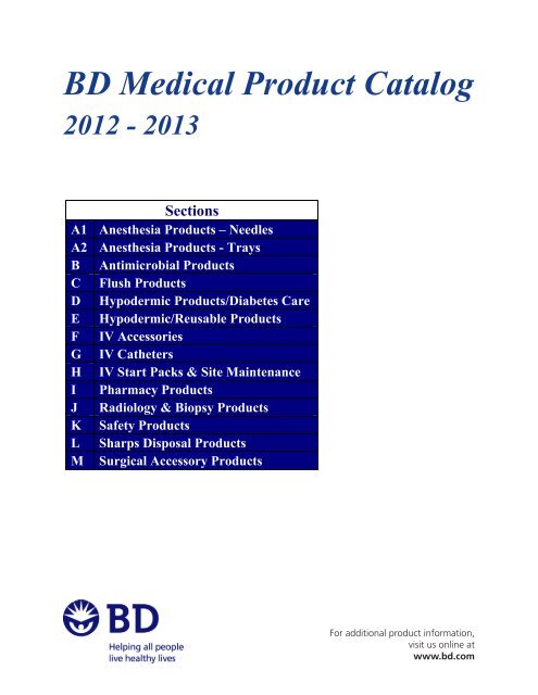 Medical Product Catalog Medical Product Catalog