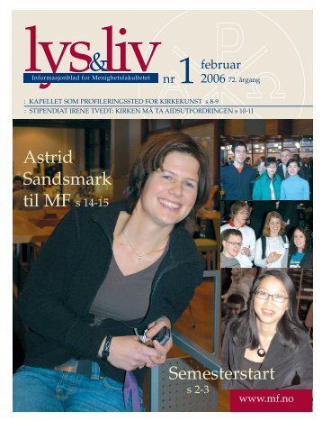 Lys & Liv 01-2006 web - Det teologiske Menighetsfakultetet