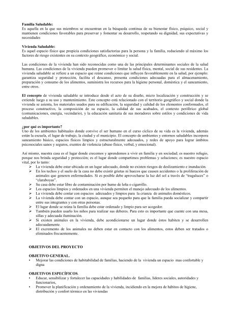 VIVIENDAS SALUDABLES - Asociación Peruana de Energía Solar y ...