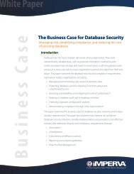 The Business Case for Database Security - Imperva