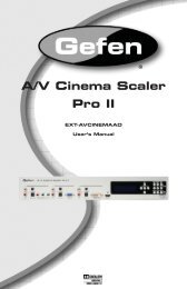 A/V Cinema Scaler Pro II - Gefen