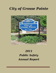 2011 Public Safety Annual Report - City of Grosse Pointe