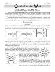 Chelates and Chlorophyll