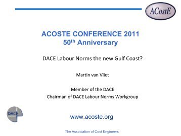DACE Labour norms - ACostE