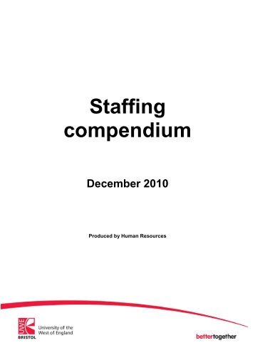 Staffing compendium - December 2010