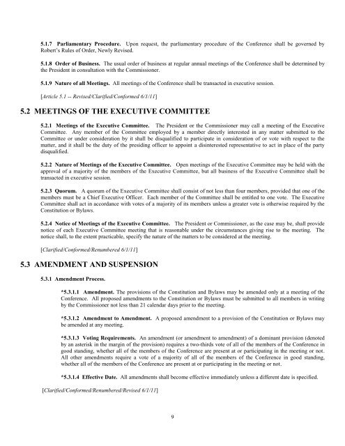 SEC Constitution and Bylaws - Southeastern Conference