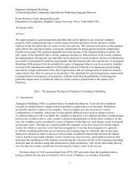 1 Quantum Analogical Modeling: A General Quantum ... - arXiv