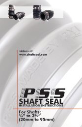 PSS Shaft Seal Install Instructions - PYI Inc.