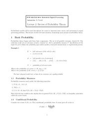 Lecture 2: Review of Probability Theory 1 Basic Probability