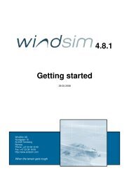 4.8.1 Getting started - WindSim