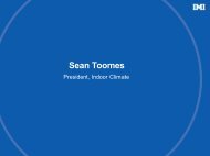 IMI Indoor Climate - Sean Toombes - IMI plc