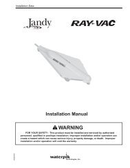 Ray-Vac Installation Manual