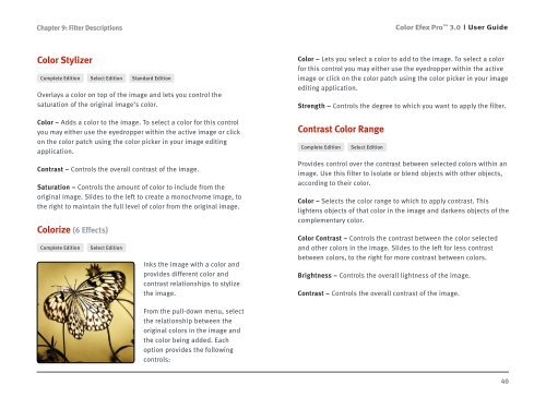 Color Efex Pro 3.0 User Guide