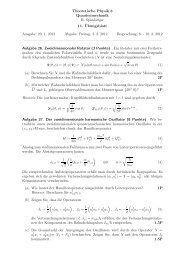 Theoretische Physik 3 Quantenmechanik H ... - THEP Mainz