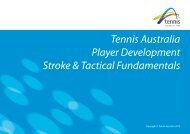 Stroke & Tactical Fundamentals - Tennis Australia