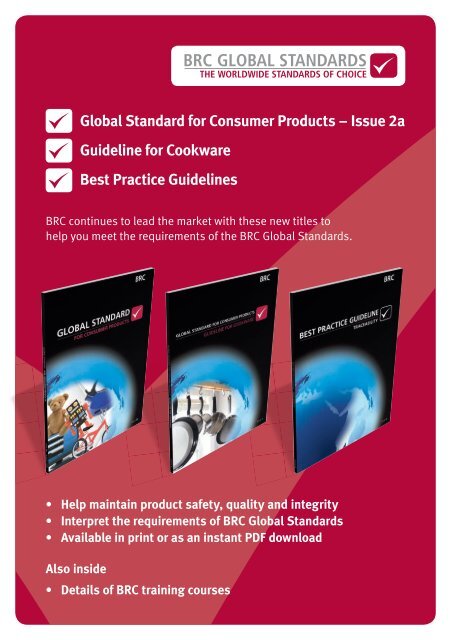 Global Standard for consumer Products â Issue 2a Guideline for ...