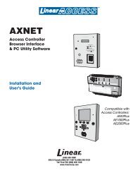 AXNET Browser Interface Screen Shots and Descriptions ... - Linear