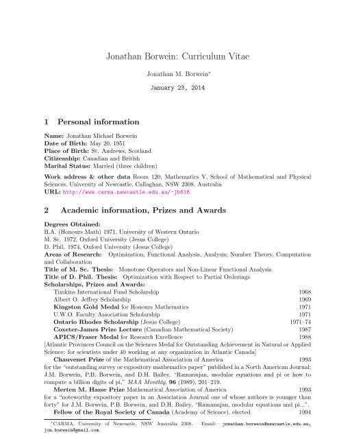 Pdf Format Carma University Of Newcastle