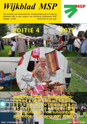 Wijkblad St. Wijkbeheer MSP, ed 4, 2011 - Mijn MSP