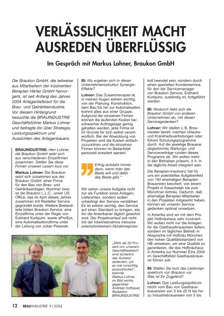 Interview als PDF - BrauKon GmbH