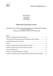 Mathematik-Olympiaden Hessen - Zentrum fÃƒÂ¼r Mathematik