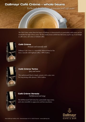 Dallmayr CafÃ© CrÃ¨me â€“ whole beans - Dallmayr Coffee