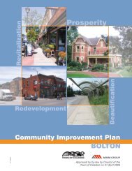 Bolton Community Improvement Plan - Town of Caledon