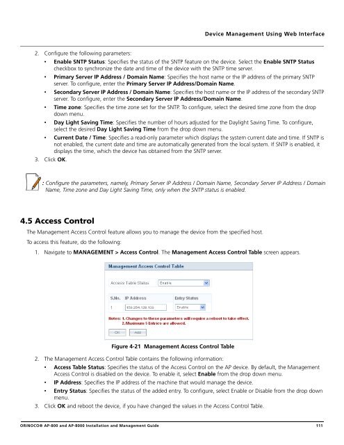 ORiNOCO® Access Points Installation and Management Guide ...