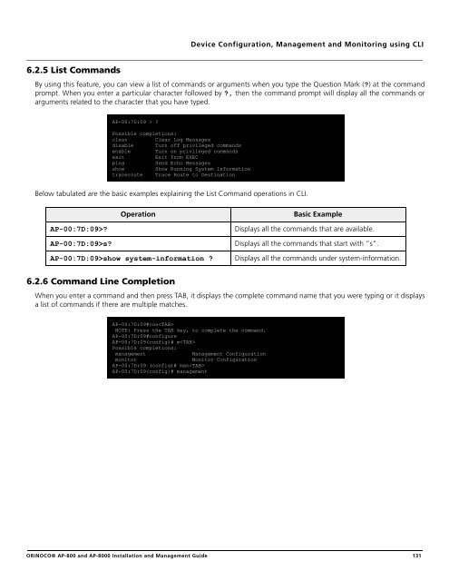 ORiNOCO® Access Points Installation and Management Guide ...