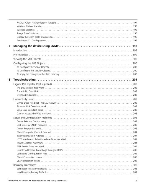 ORiNOCO® Access Points Installation and Management Guide ...