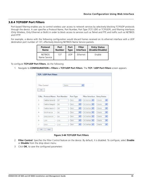 ORiNOCO® Access Points Installation and Management Guide ...