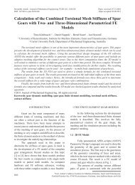 Calculation of the Combined Torsional Mesh Stiffness of Spur Gears ...
