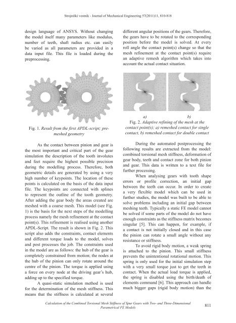 Calculation of the Combined Torsional Mesh Stiffness of Spur Gears ...