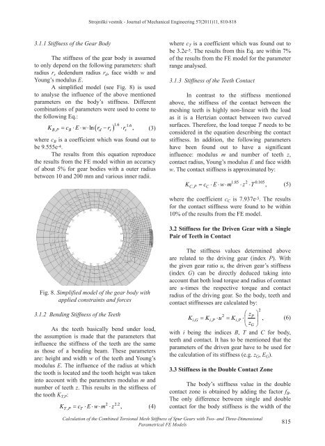 Calculation of the Combined Torsional Mesh Stiffness of Spur Gears ...