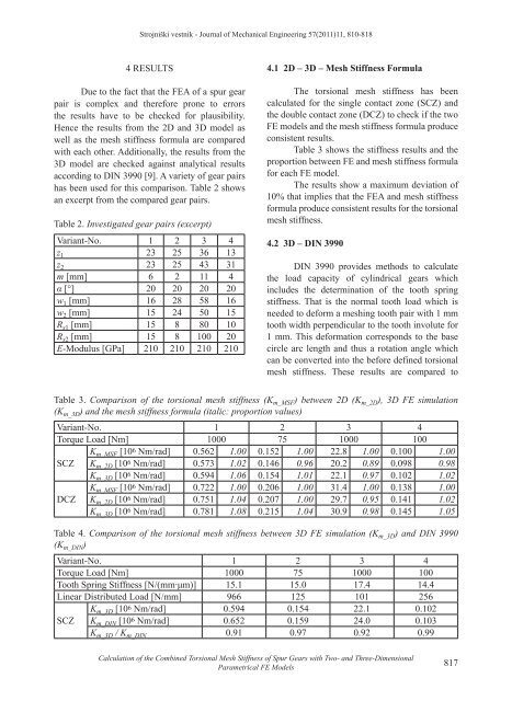 Calculation of the Combined Torsional Mesh Stiffness of Spur Gears ...