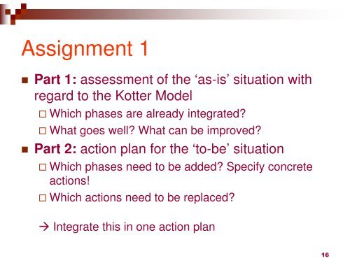 Unit 3: Dealing with the human side of change - Supported ...