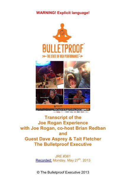 Transcript Of The Joe Rogan Experience With Joe Rogan Co Host Transcript Of The Joe Rogan Experience With Joe Rogan Co Host