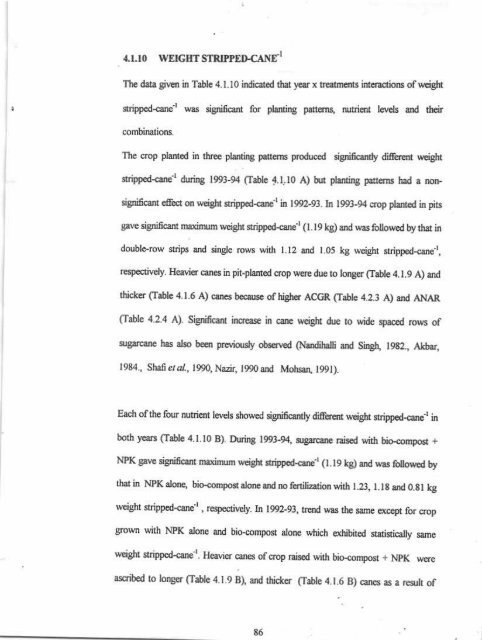 IMPACT OF PIIIMING PATTENNS AND NUTRIENT MANAGf,,MENT ...